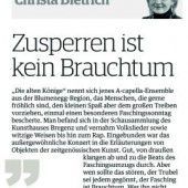Brauchtumspflege sieht anders aus
