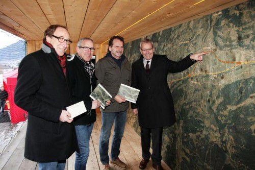 „Weichen stellen“: Die neue, etwa zwei Monate dauernde Ausstellung zur Vision „Bahnausbau Montafon“ wurde in Gaschurn eröffnet.