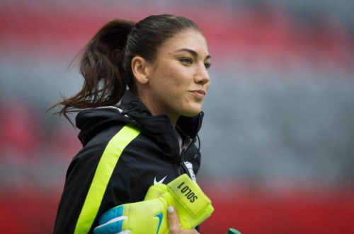 Zeigt sich kritisch: US-Torfrau Hope Solo.