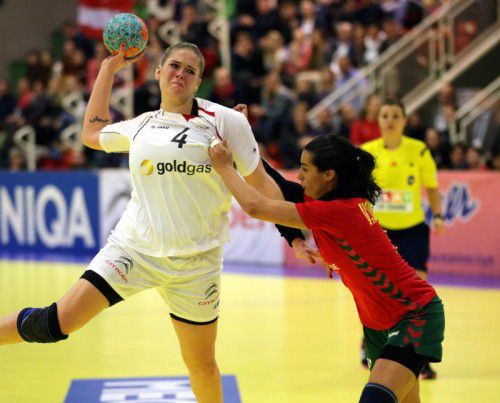 Die Vorarlbergerin Beate Scheffknecht will auch heute einen Sieg mit dem Damen-Nationalteam gegen Bulgarien einfahren.