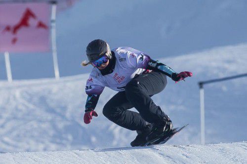 Christine Holzer ist in Veysonnaz im Einsatz.