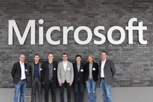 Das Projektteam: Alexander Berzler, Stefan Wirtensohn, Lukas Bickel, Johannes Ludescher, Lovre Vuksan, Verena Fastenbauer, Martin Hämmerli (CH).