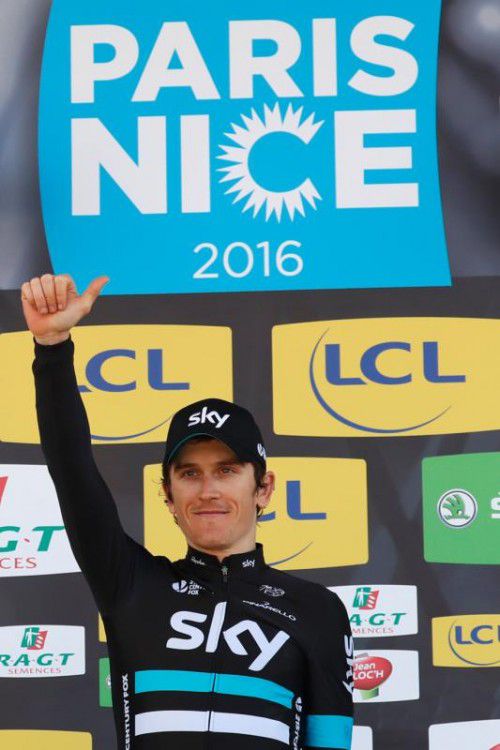 Daumen hoch: Geraint Thomas freute sich über den Sieg