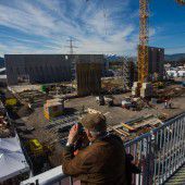 Die Baustelle von ganz oben