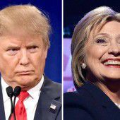 Trump und Clinton als strahlende Gewinner