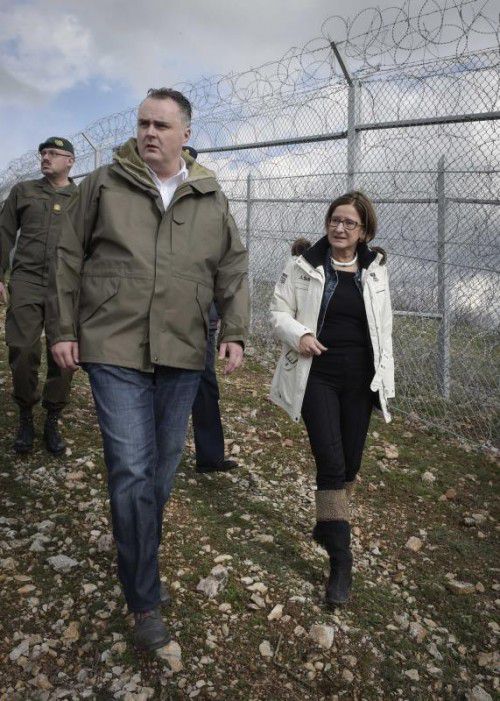 Die Minister besuchten die bulgarisch-türkische Grenze.