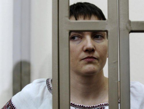 Die ukrainische Pilotin steht in Russland vor Gericht.
