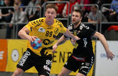 Über den Einsatz des am Ellbogen verletzten Bregenz-Goalgetters Espen Lie Hansen soll kurz vor Spielbeginn entschieden werden.