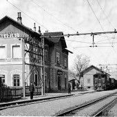 vorarlberg einst und jetzt. Der Nenzinger Bahnhof