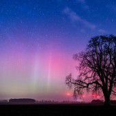 Polarlichter leuchten über Deutschland