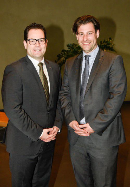 Gastgeber Robert (l.) und Linus Grellet (Bösch).