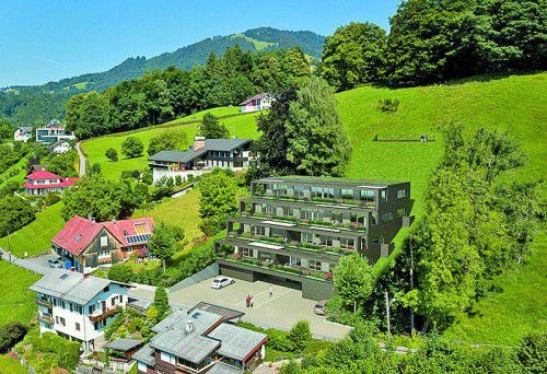 Hochwertige Wohnungen mit großen Terrassen entstehen oberhalb von Dornbirn.