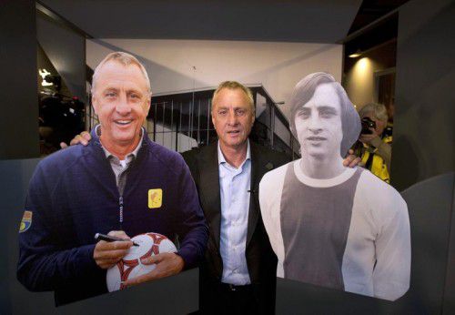 Johan Cruyff anlässlich einer Ausstellung im Jahre 2012.