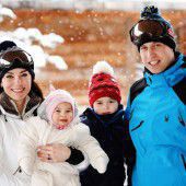 Royals auf Ski-Urlaub in den französischen Alpen