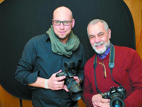 Mario Bertolini und Willi Schmidt vom Fotoclub Kontakt Feldkirch.
