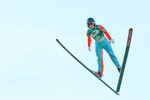 ÖSV-Kaderathlet Felix Greber sprang mit 64 Metern zum Winter-Schanzenrekord auf der Sprunganlage in Tschagguns.