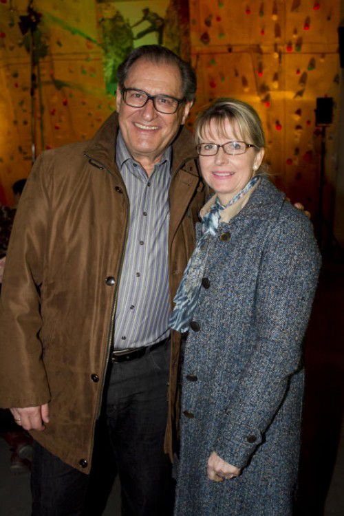 Primar Hans Concin mit Angelika.