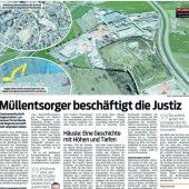 Abfall wartet in einer Sperranlage