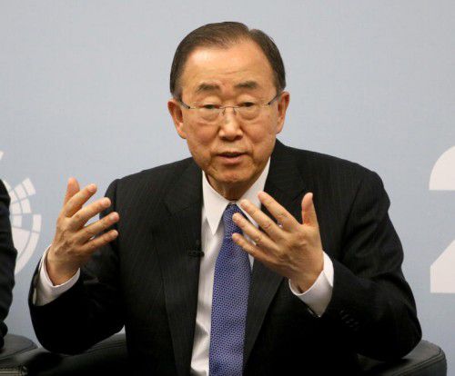 Ban Ki-moon ist derzeit zu Besuch in Wien.