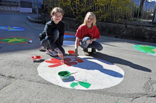 Die Volksschüler ließen ihrer Kreativität freien Lauf.