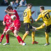 Fußball, Vorarlbergs Ligen im Überblick – Vorarlbergliga bis 5. Landesklasse (16. Spieltag)