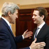 Kurz trifft Kerry in Washington