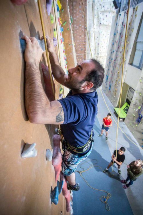 Die Kletterhalle in Dornbirn verzeichnet pro Jahr fast 40.000 Besucherinnen und Besucher.