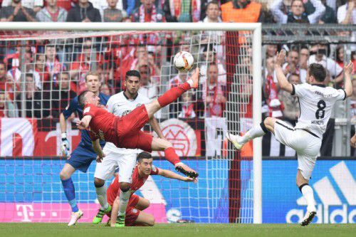 Franck Ribéry, dem zuletzt gegen Frankfurt ein Traumtor gelang, und Co. wollen gegen Benfica vorlegen.