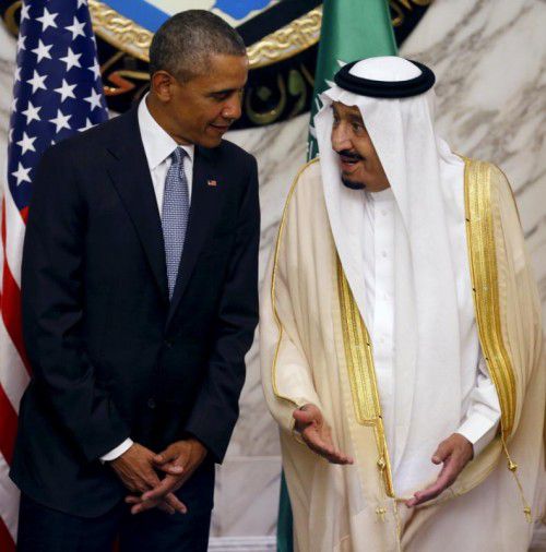 König Salman empfing Obama in Riad.