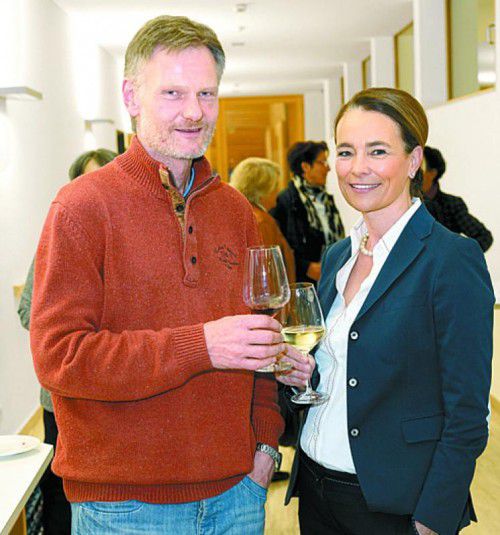 Kurt Bereuter (Kulturforum Bregenzerwald) und Waltraud Fetz.