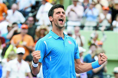 Novak Djokovic überholte mit dem 714. Sieg der Karriere seinen Trainer Boris Becker.