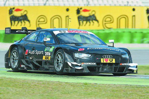 War mit den ersten Ausfahrten in Hockenheim zufrieden: Timo Scheider in seinem Reifentest-Boliden.