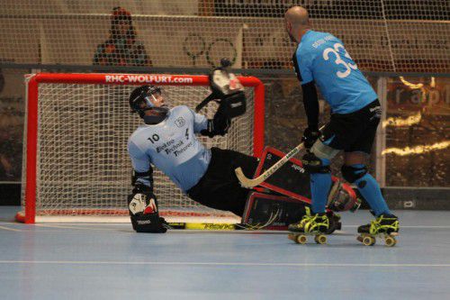Wolfurt-Goalie Roman Mohr und Co. haben Heimspiel.