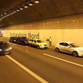 Im Tunnel aufgefahren