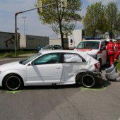 Zwei Verletzte bei Kollision in Lauterach