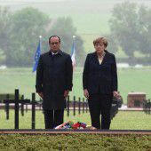 Staatschefs gedenken der Verdun-Opfer