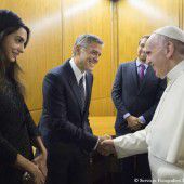 Promis trafen Papst Franziskus