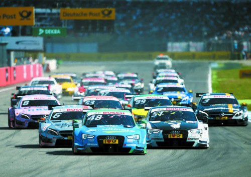 Heiß her ging es beim DTM-Saisonauftakt in Hockenheim.