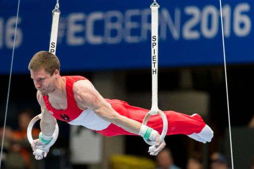 Matthias Schwab (SG Götzis) war als 20. im Mehrkampf bestplatzierter Österreicher bei der EM.