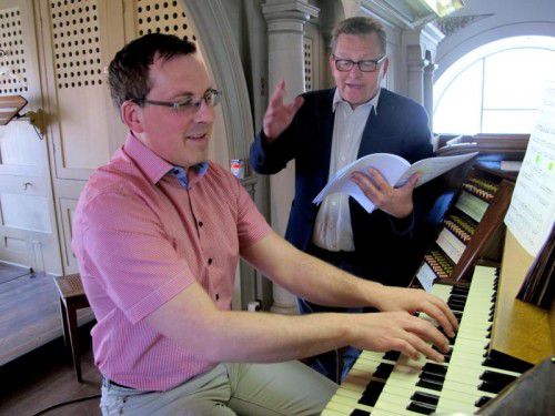 Prokofiews „Peter und der Wolf“ wurde vom Organisten Michael Schwärzler und vom Schauspieler Augustin Jagg dargeboten.