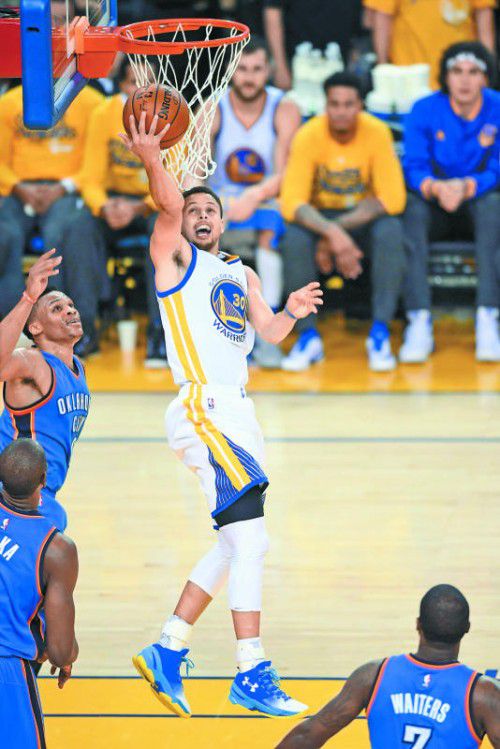 Spielmacher Stephen Curry drehte groß auf.
