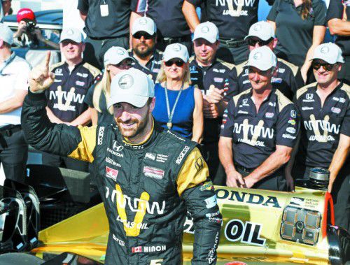 Steht auf der Poleposition: James Hinchcliffe.