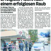 Reumütiger Trafikräuber
