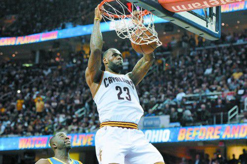 32 Punkte verbuchte LeBron James für die Cavaliers.