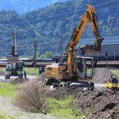Neue Parkplätze am Ortseingang von Ludesch