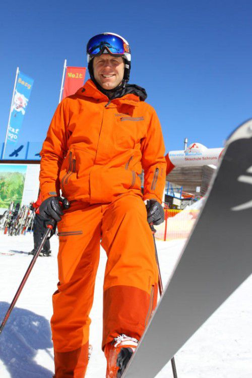 Auch im Sommer denkt Thomas „Tom“ Egger an den Winter. Er fühlt sich am wohlsten mit einem Paar Ski unter den Füßen.