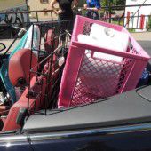 Halber Haushalt im Cabriolet
