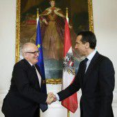 Timmermans trifft Kanzler Kern in Wien