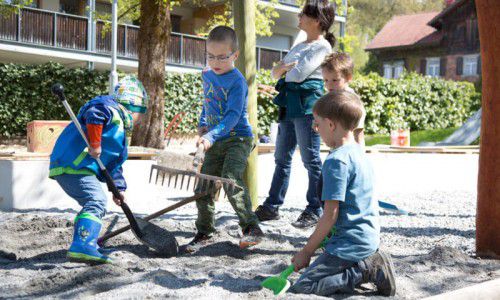 Der Spielplatz Rickenbach wurde gerade erneuert. Weitere Projekte in Wolfurt folgen.