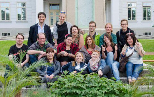 Die Studierenden und LehrerInnen der Diplomklasse auf ihrer Abschlussreise in Wien.